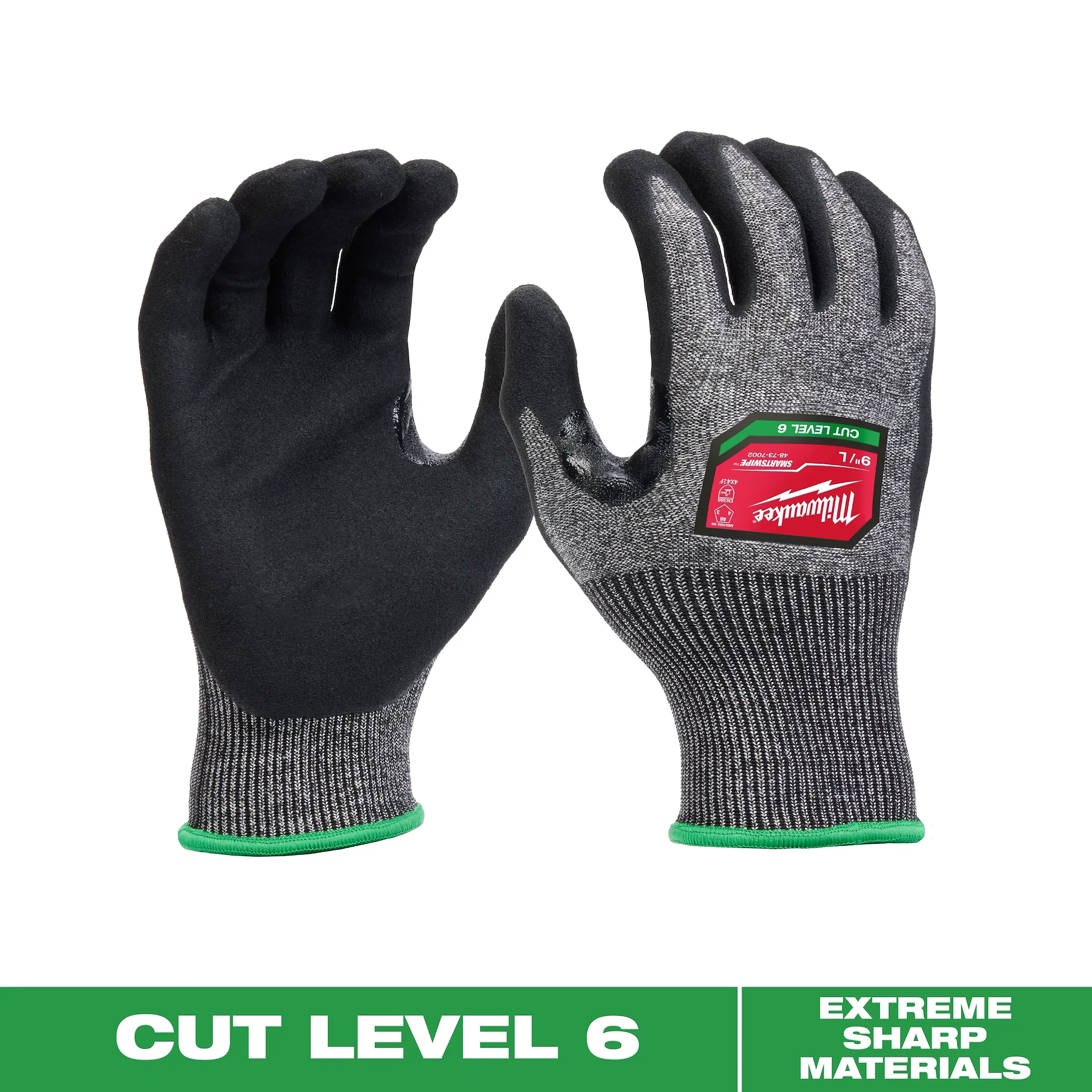 MILWAUKEE Cut Level 6 High-Dexterity Nitrile Dipped Gloves