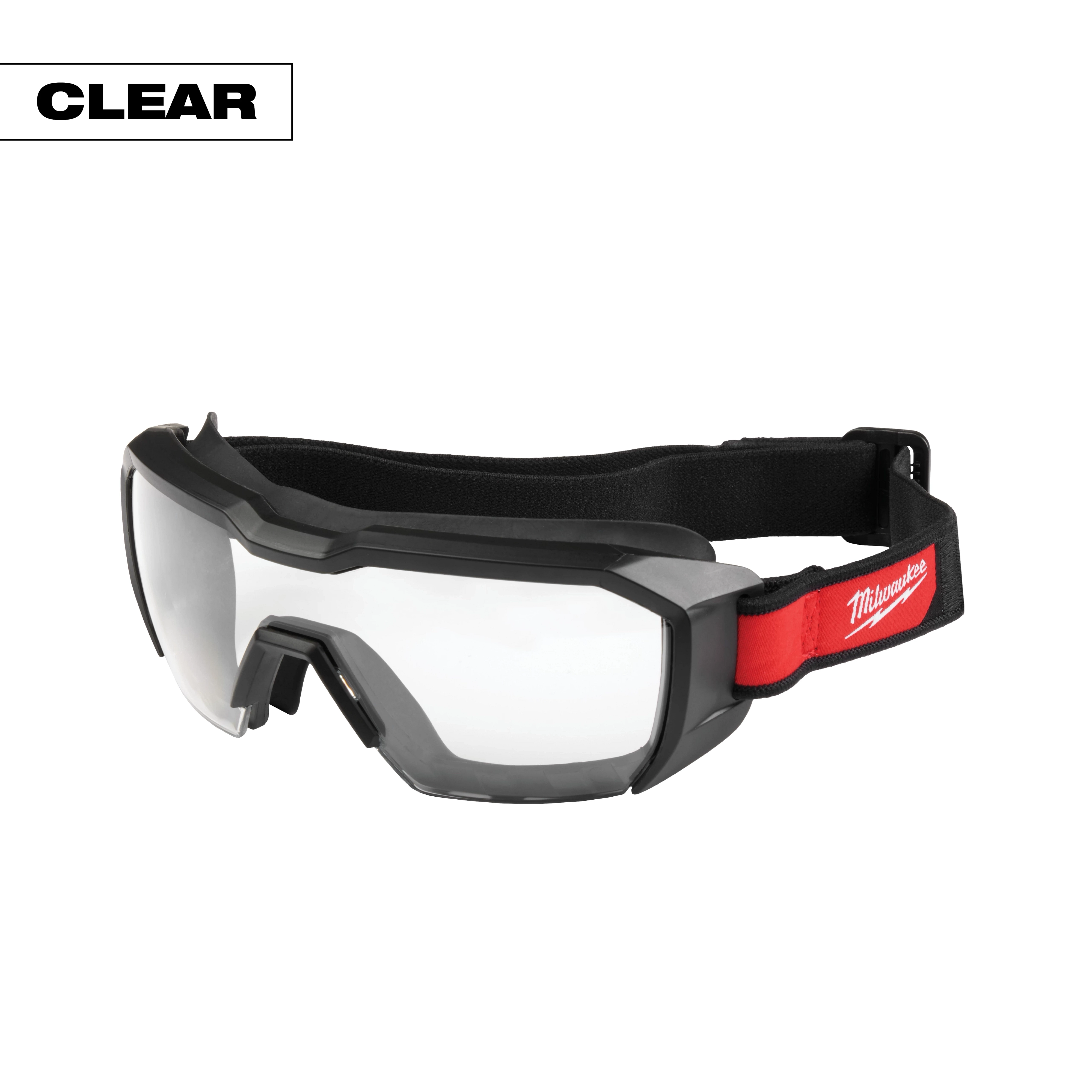 MILWAUKEE Vented Low-Profile Clear Safety Goggles