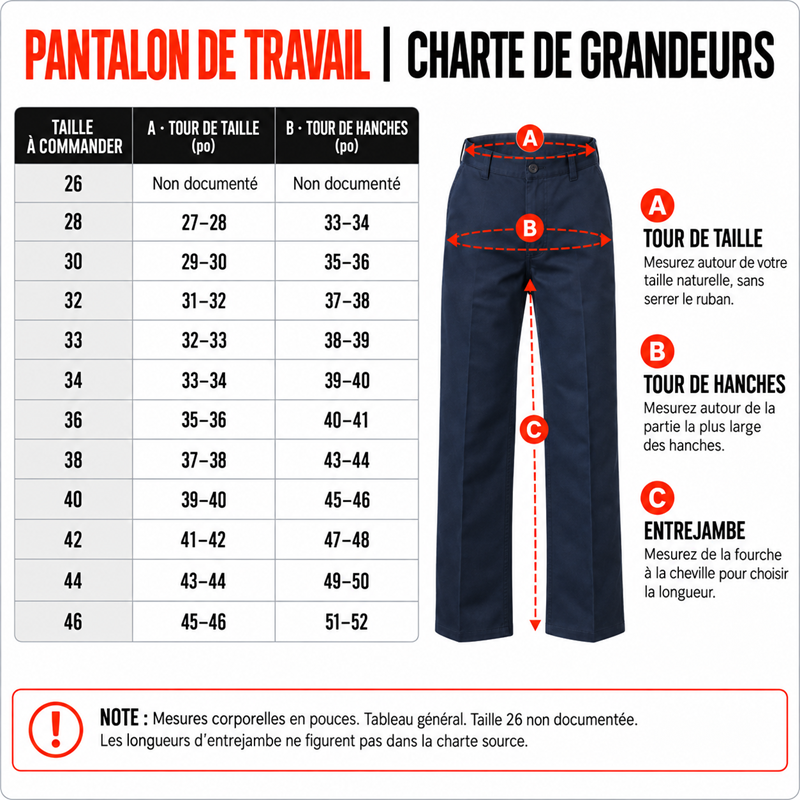Pantalon de travail extensible 7,5 oz TASK