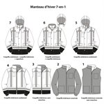 TERRA Hi-VIS Winter jacket 7 in 1