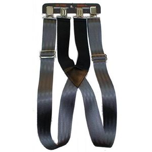 Nylon and elasctic strap 2" black